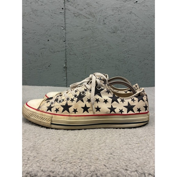 Converse Chuck Taylor All Star Low Top Sneakers Men's 9 Star Print Canvas Shoes - Picture 11 of 16